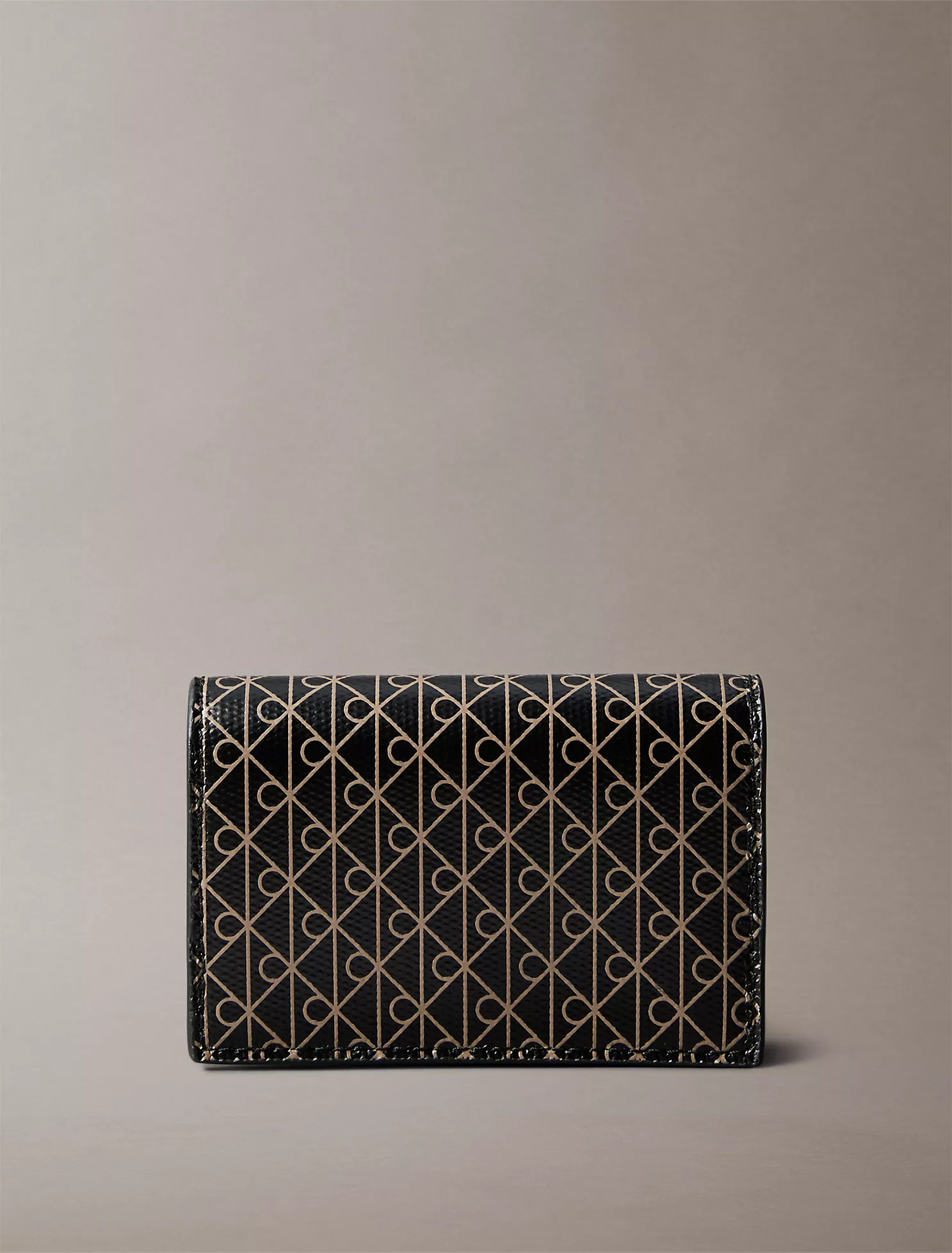 Allover Emblem Logo Accordion Card Case