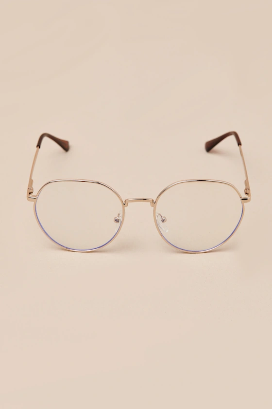 Maven Gold Wire Blue Light Glasses